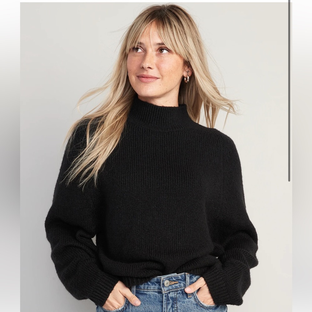 • Cozy Mock-Neck Sweater for Women •